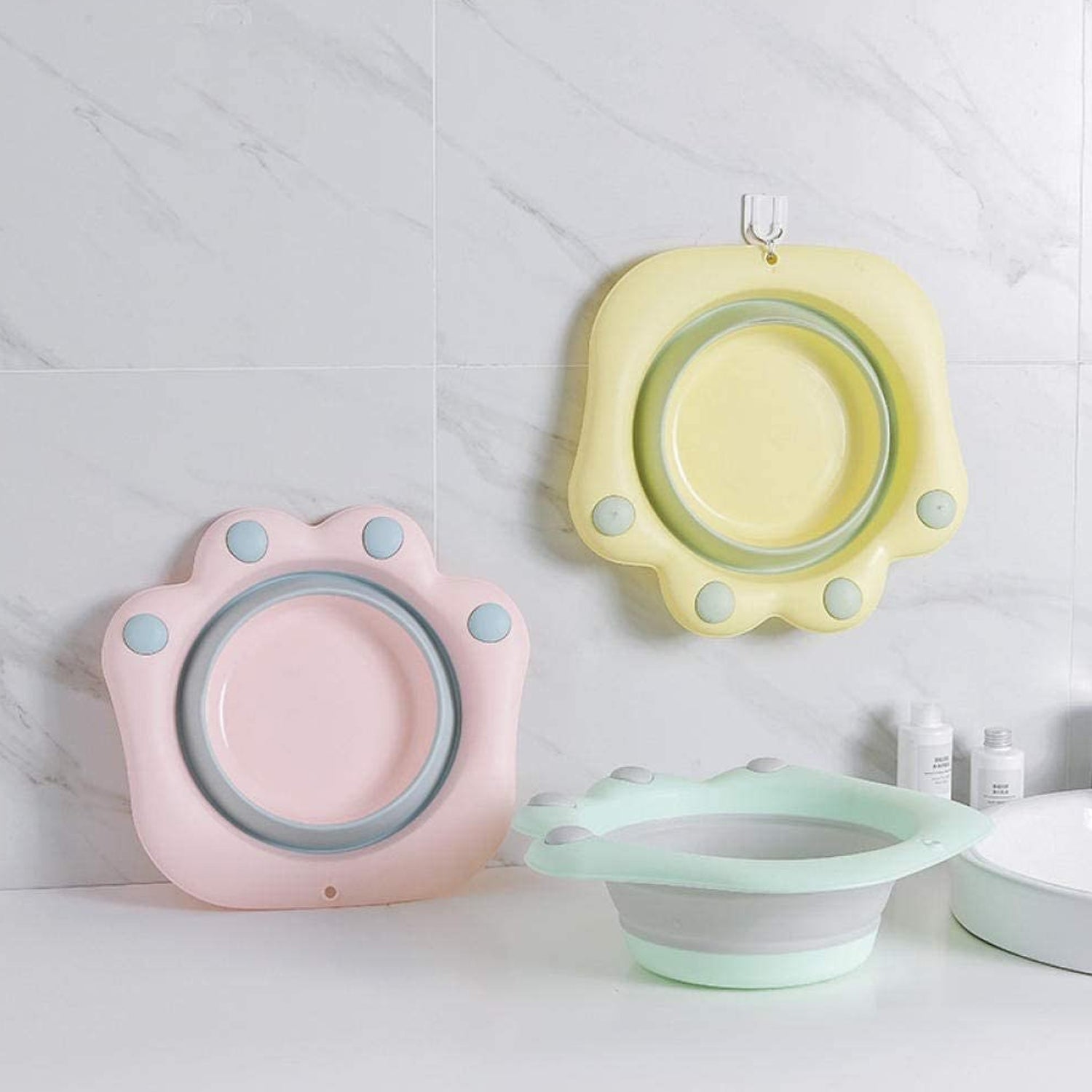 4086 Folding washbasin Folding Wash Basin Household Plastic Portable Laundry Basin Bathroom Foot-washing Basin Cute cartoon wash basin foot wash basin-Pink color Folding basin DeoDap 4086 Folding washbasin Folding Wash Basin Household Plastic Portable Laundry Basin Bathroom Foot-washing Basin Cute cartoon wash basin foot wash basin-Pink color Folding basin DeoDap